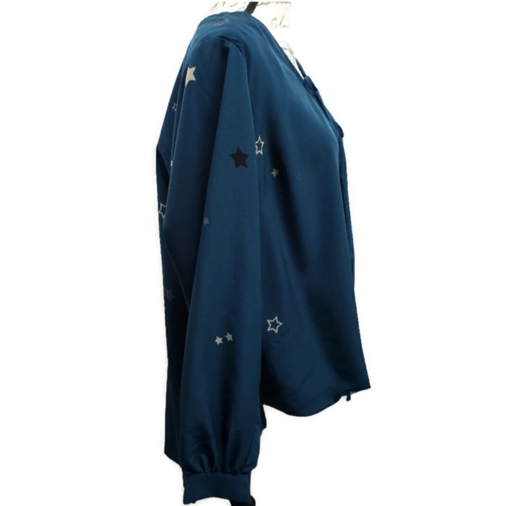 Melissa McCarthy Plus Size Faux Wrap Blouse 0X - Picture 4 of 8